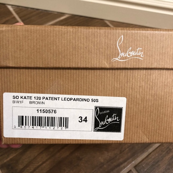 Christian Louboutin So Kate Leopardino Heels 34 4 - Picture 7 of 7